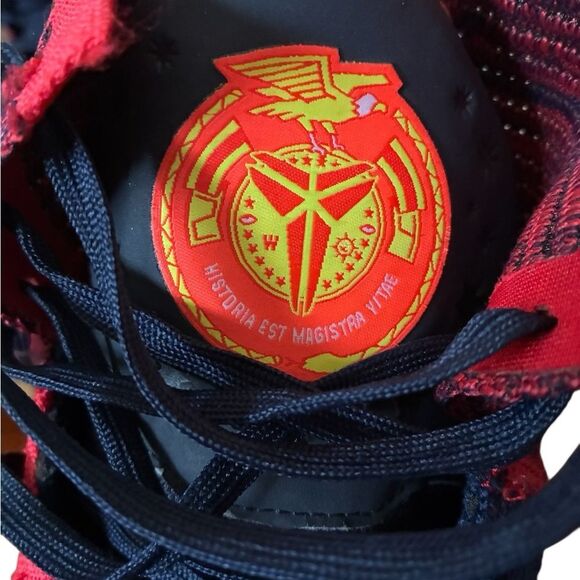 Nike Red and Black Athletic Sneakers Mens Size 9.5 - Picture 9 of 12